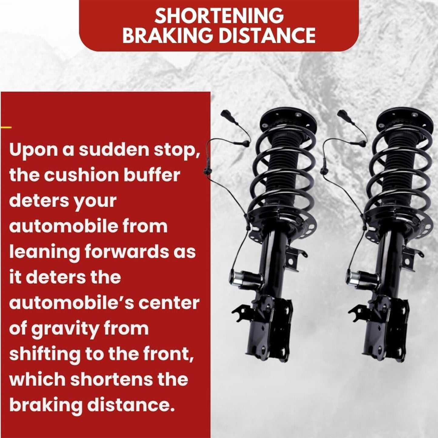 2 Assys Fit front shock absorbers for Lexus GX470 and for Toyota for Land Cruiser 120 (model number 4851069495)