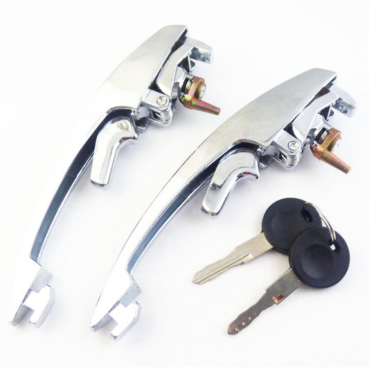 for for VW Beetle 1968 - 1979 Exterior Door Handle Front Key ALIKE 113898205M 2 pcs New - v