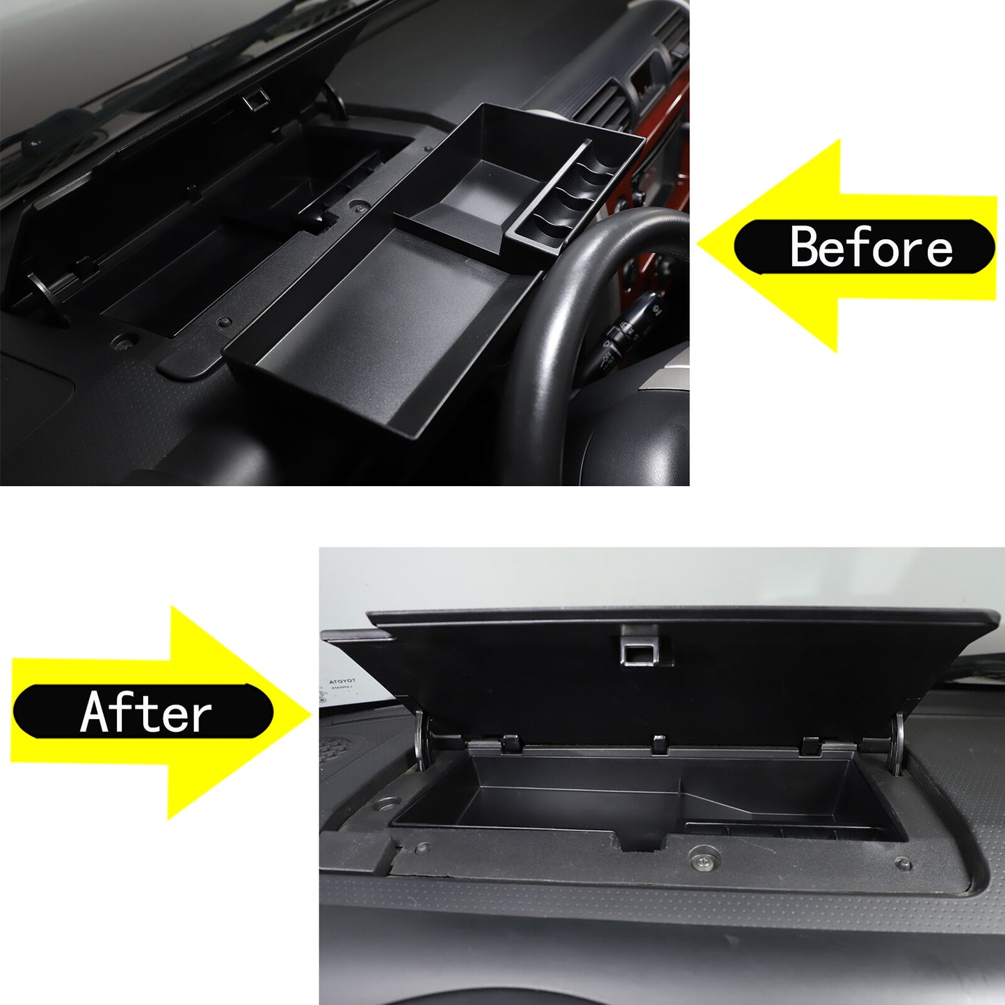Interior center console dashboard storage box tray organizer for FJ Cruiser - n