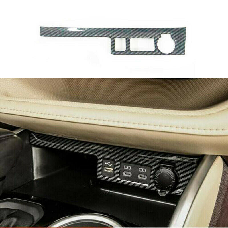 for Toyota Highlander 2020-2022 Carbon Fiber Inner Cigarette Lighter Cover Trim