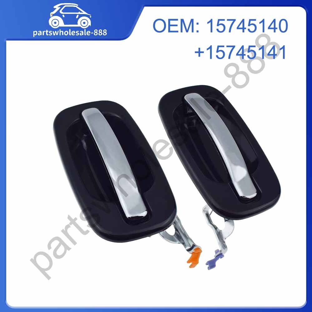 Two-piece set of left and right exterior door handles suitable for 2000-2006 for Cadillac for Escalade .