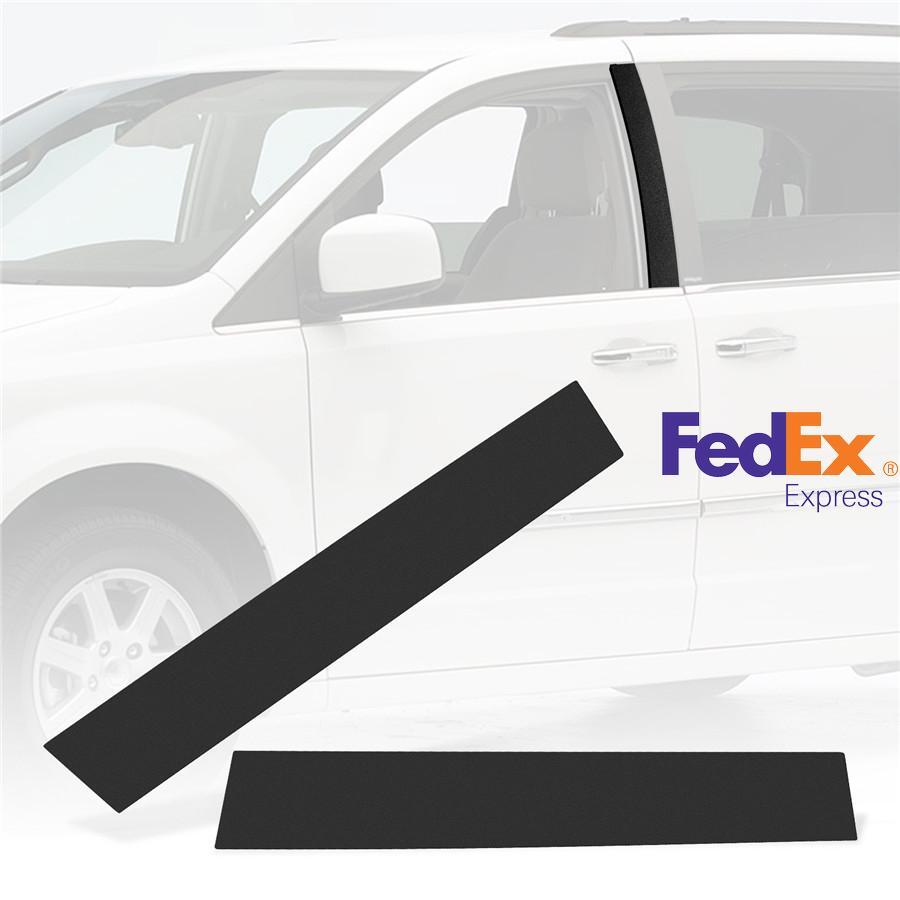 for Dodge Grand Caravan Front Left Right B Pillar Post Moulding Cover Trim Black