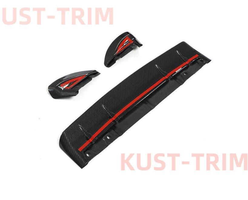NEW for SUBARU BRZ for TOYOTA GR86 22-23 Carbon Fiber Rear Bumper Diffuser Lip cover Q