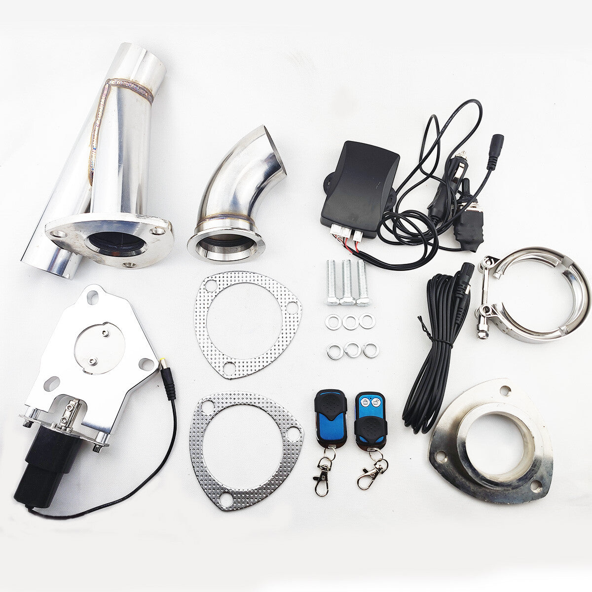 2-inch electric exhaust valve motor rotation system Y-tube manual and remote switch