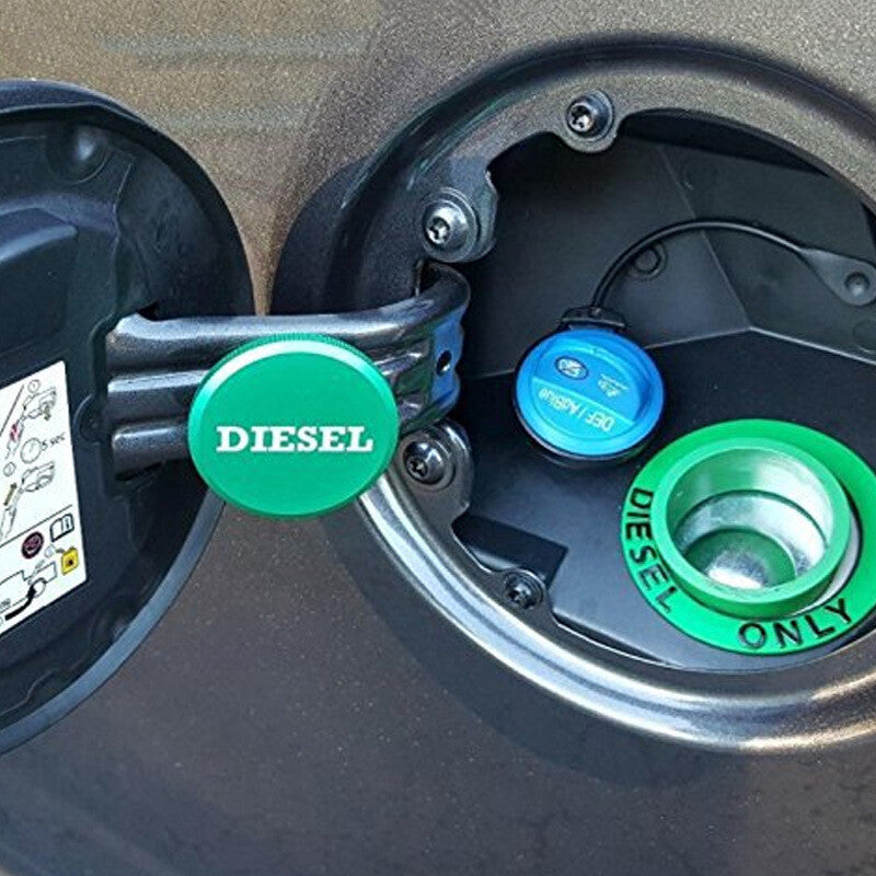 Diesel Fuel Cap Aluminum Fuel Cap and DEF Cap Combo for 13-18 for Dodge for Ram 1500