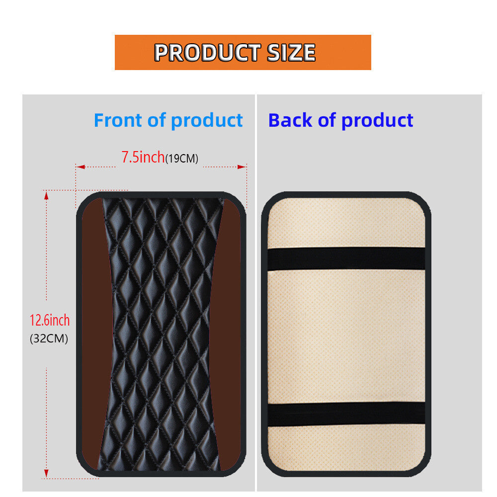 1Universal Car Accessory Armrest Cover Center Console Box Pad Protector Coffee