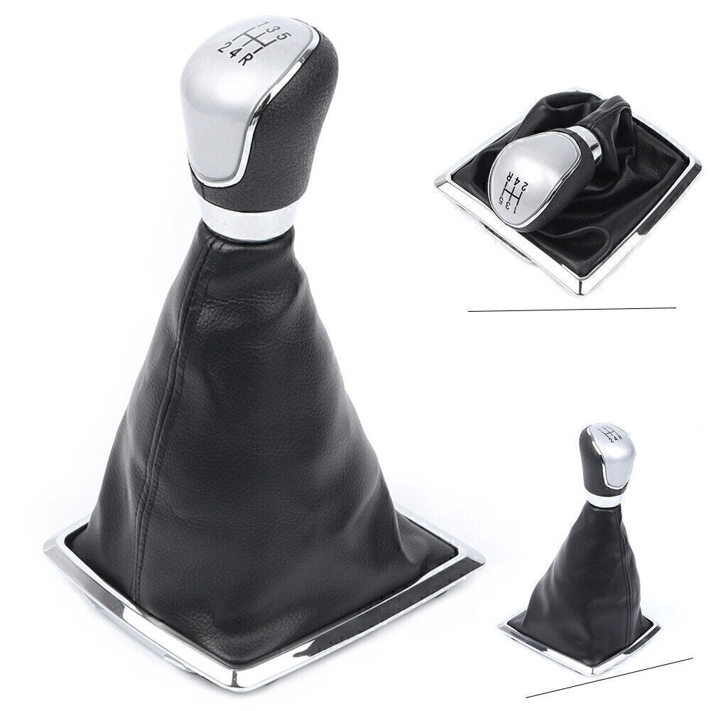 5 Speed Car Auto Manual Gear Shift Knob Stick Gaiter Boot Cover  for ford  Focus Q