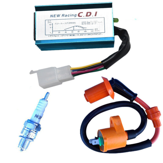 Racing Ignition Coil GY6+ Spark Plug+AC CDI 5 pin For 50cc~160cc Dirt Pit Bike