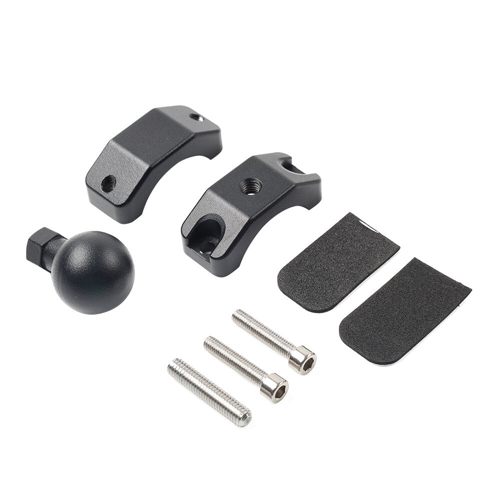 Motorcycle Handlebar Ball Head Base GPS Phone Holder Bracket Clamp Stand