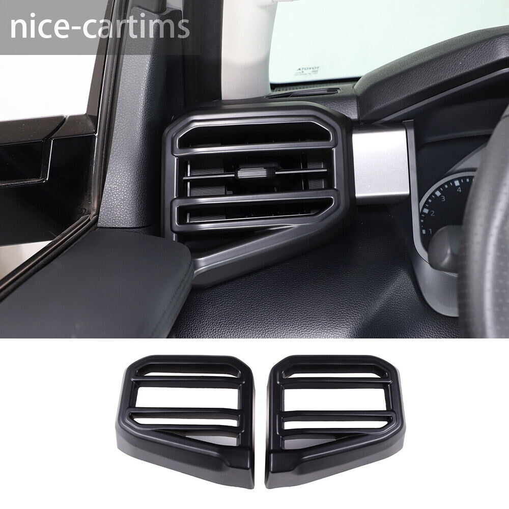 Matte Black Dashboard Side Air Vent Outlet Trim For Toyot@ Tundr@ /Sequoia 2022+