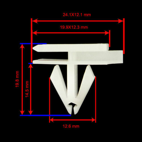 20xWhite Rocker Moulding Clip Retainer Fastener Fit GM for Pontiac Auveco 10323057