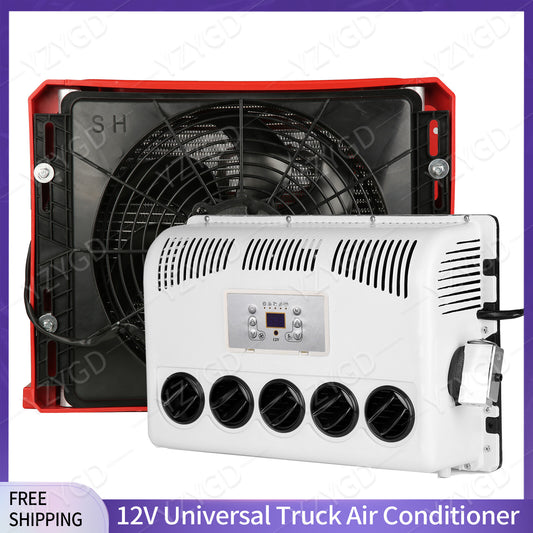 12V 12000 BTU Cab Air Conditioner Split AC For Semi Trucks Bus RV Caravan Truck Q