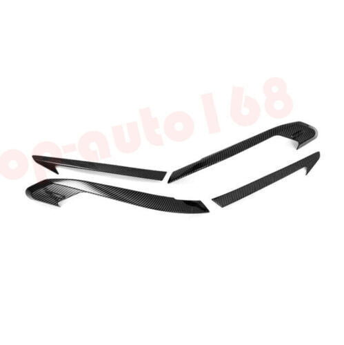 For Toyot@a for Sienna 2021-2023 AB Carbon pattern Rear Tail Lights Eyebrow Trim 4P n