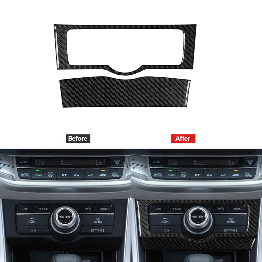 Carbon Fiber Rear Air Vent Outlet Cover Trim for Chrysler 200 2015-2017 Type A v