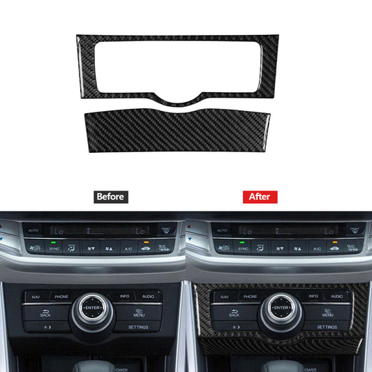 Carbon Fiber Rear Air Vent Outlet Cover Trim for Chrysler 200 2015-2017 Type A v