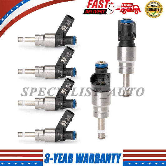 6PCS 06E906036F Fuel Injectors for Audi Q5 for A4 for A5 for A6 2.0 2.8L 3.0L 3.2L 2008-2012