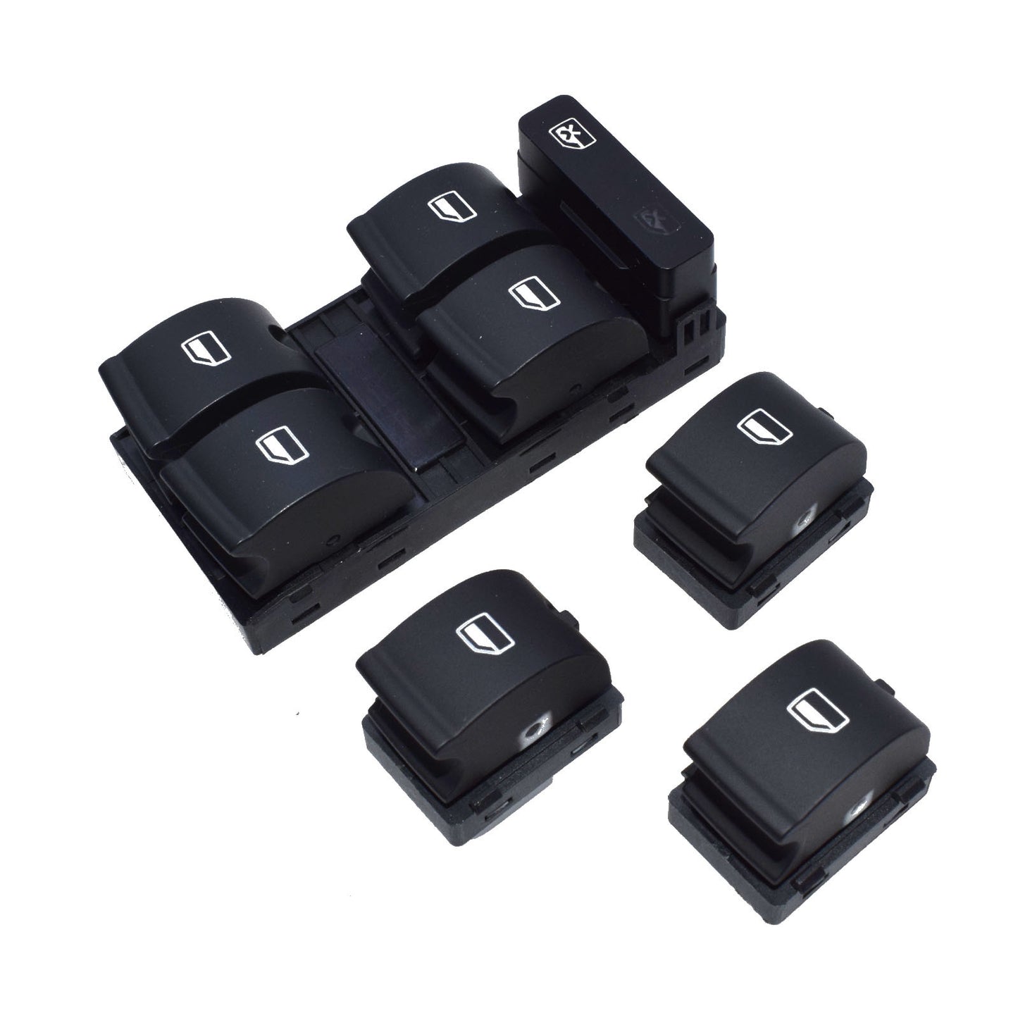 Set of 4 Master Passenger Power Window Switch Panel for for Audi A4 2002 - 2008 New - v