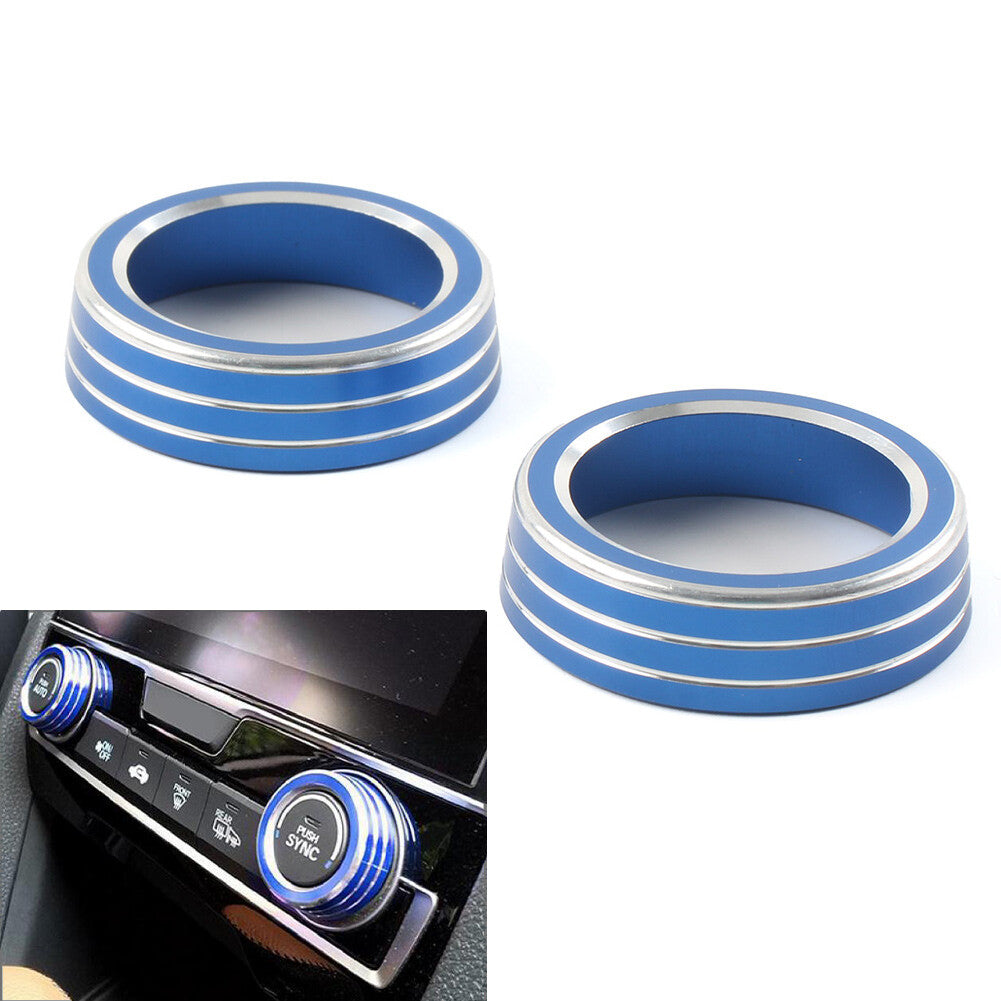 AC Climate Switch Knob Ring Cover Trim FIT for Honda for Civic 10th Generation 2016-2021