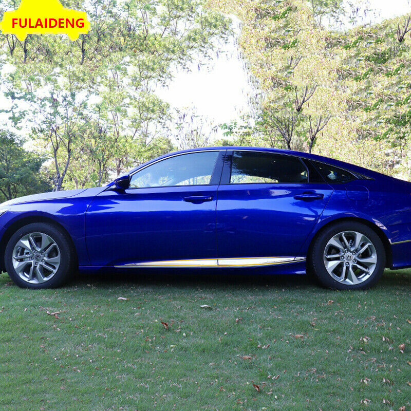 for Honda 10th Accord Sedan 2018-2021 Chrome Side Door Body Molding Cover Trim