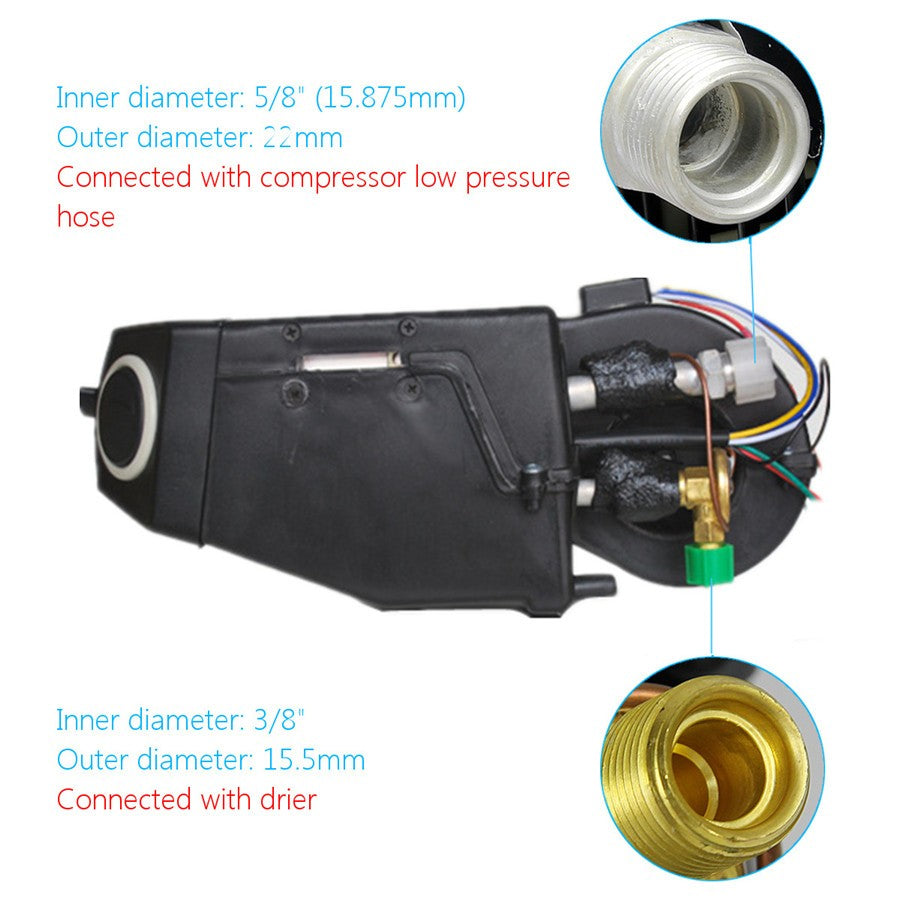 Universal 12V Car Underdash A/C Air Conditioning Evaporator Cooling Unit 3 Speed