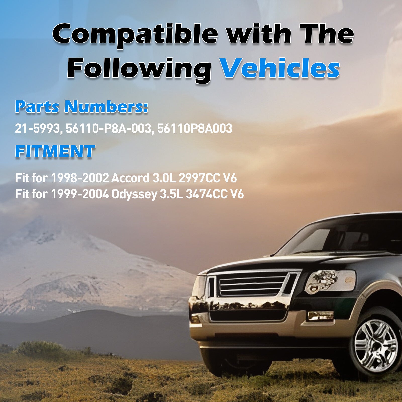 Power Steering Pump Fit 98-02 for Honda Accord 3.0L for Honda Odyssey 3.5L 99-04 21-5993