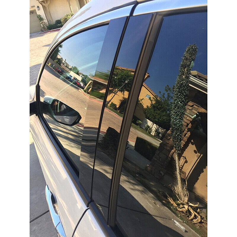 for Mercedes GL-Class 2006-12 Piano Black Pillar Posts Door Window Molding Strip