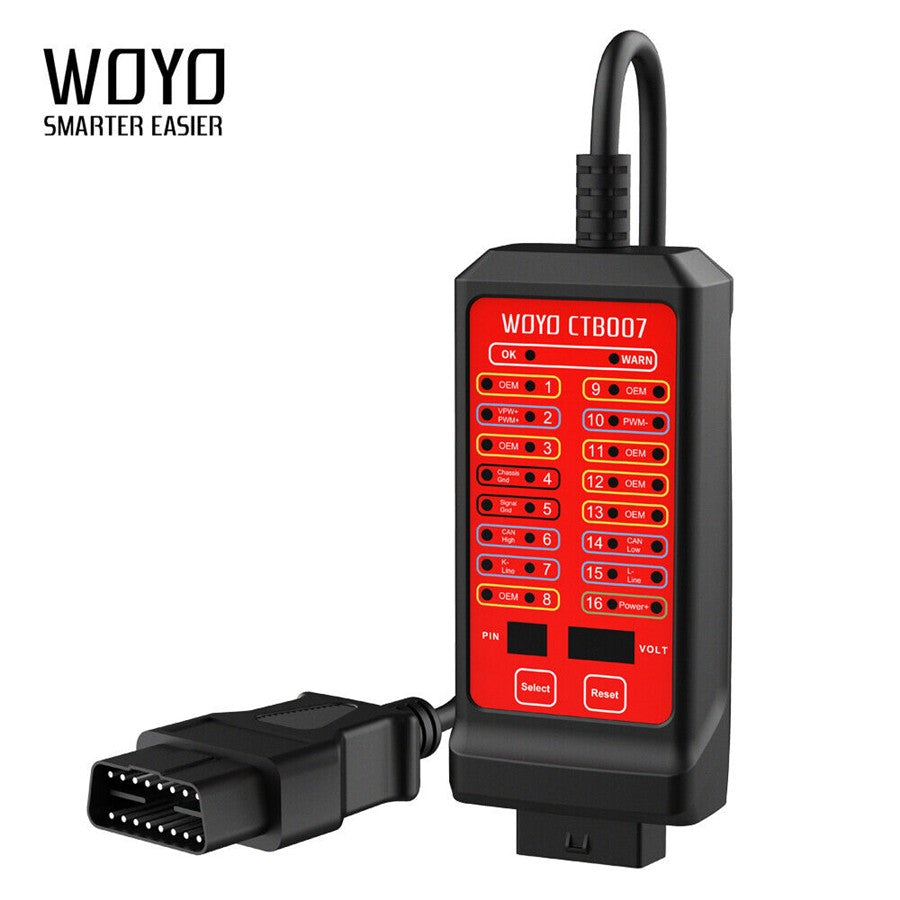 WOYO CAN Tester Box Pin Settings Diagnostic Tool OBD II / CAN BUS Breakout Box Q
