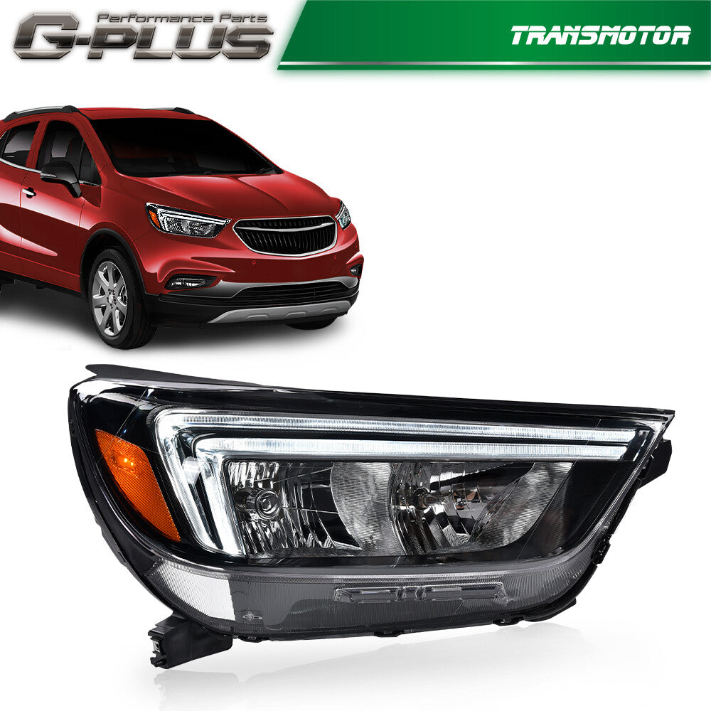 Fits 17-22 for Buick Encore Halogen LED DRL Headlight Assembly Passenger Side - v