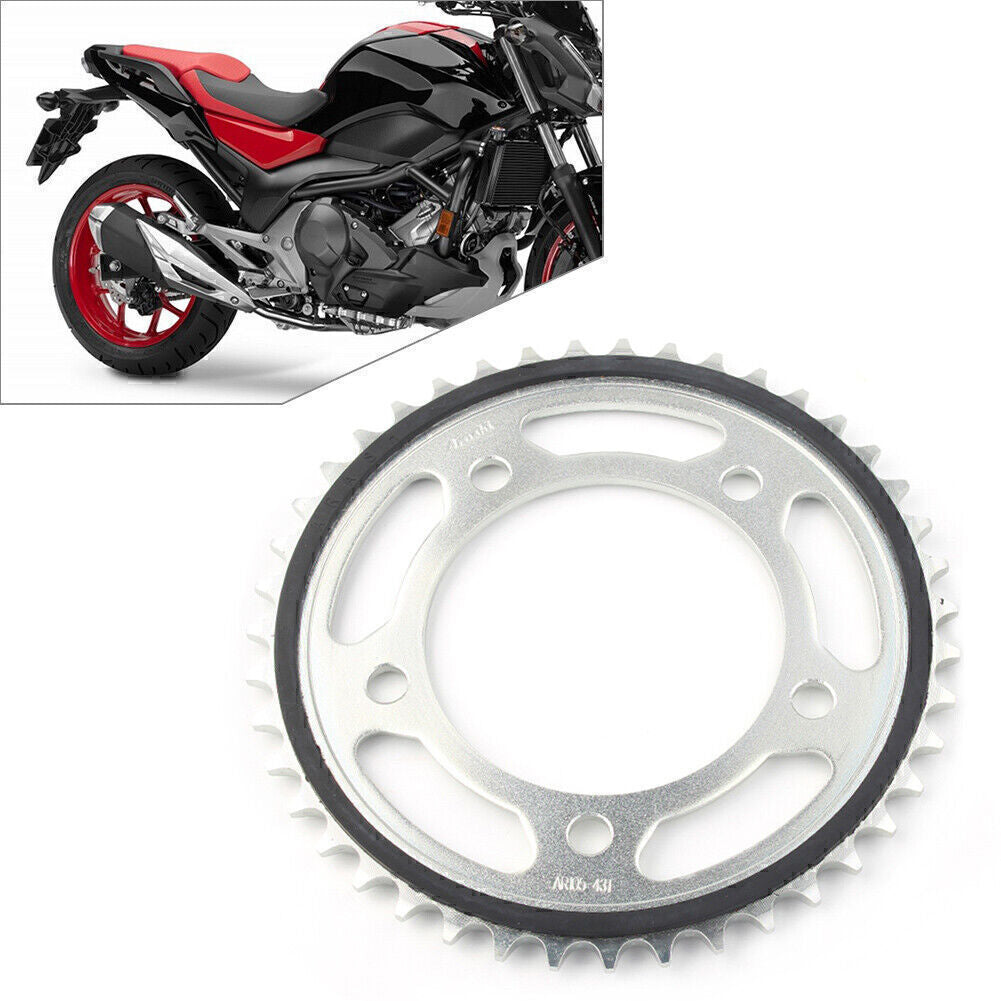 Rear 43T Motor Engine Chain Drive Sprocket Kit for HONDA NC700 2012-2015 2013 14 Q