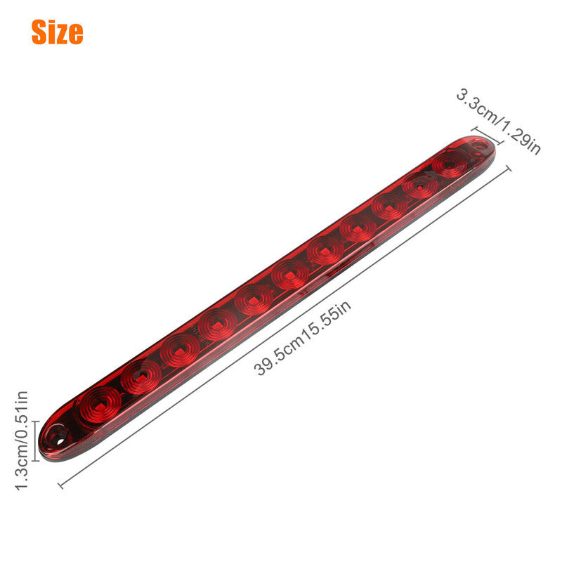 2X 16 Rear LED Bumper Reflector Brake Tail Light Signal Lamps Trailer Marker