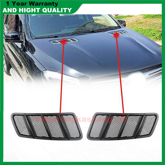 2-Piece Hooded Ventilated Grille Cover L&R for Mercedes-Benz C292 W166 X166 GLE320 GLS400 ML300 Q