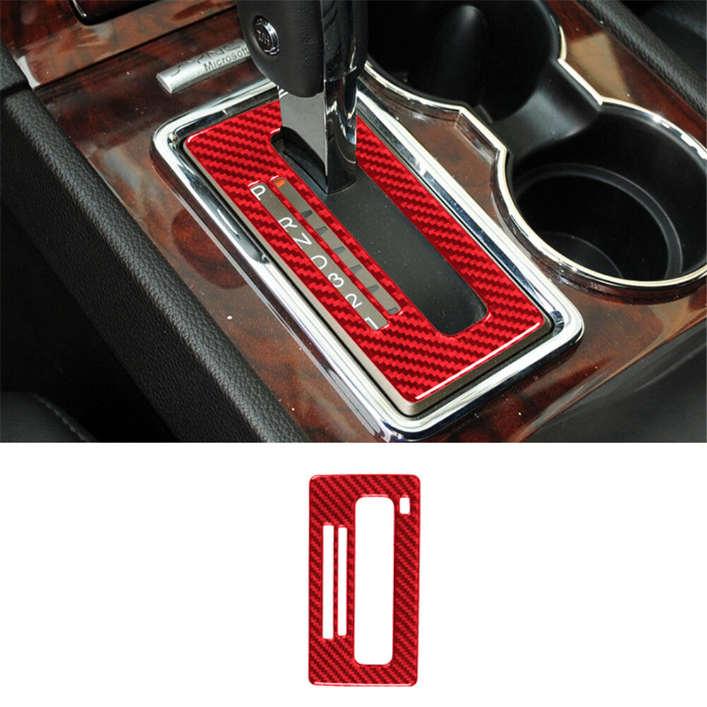 CD Player Radio Panel Trim Cover Carbon Fiber Decor For 350Z 2006-09 Red v