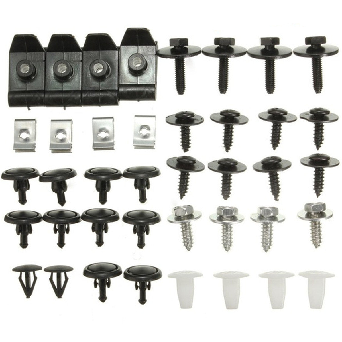 Car Fastener Clips Fender Shield Bottom Splash Guard Screws Kit Accessories