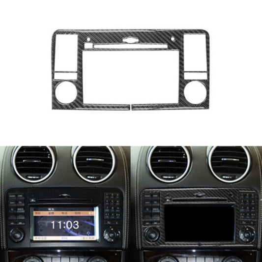 Red Carbon Fiber Digital Climate Center Console Trim Kit For 2012-2015 for Fiat 500 v
