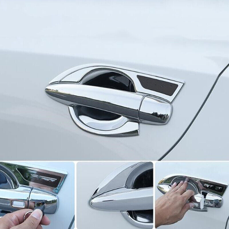 12X ABS Chrome Exterior Door Handle Bowl Cover Trim for Nissan Sentra 2020-2022