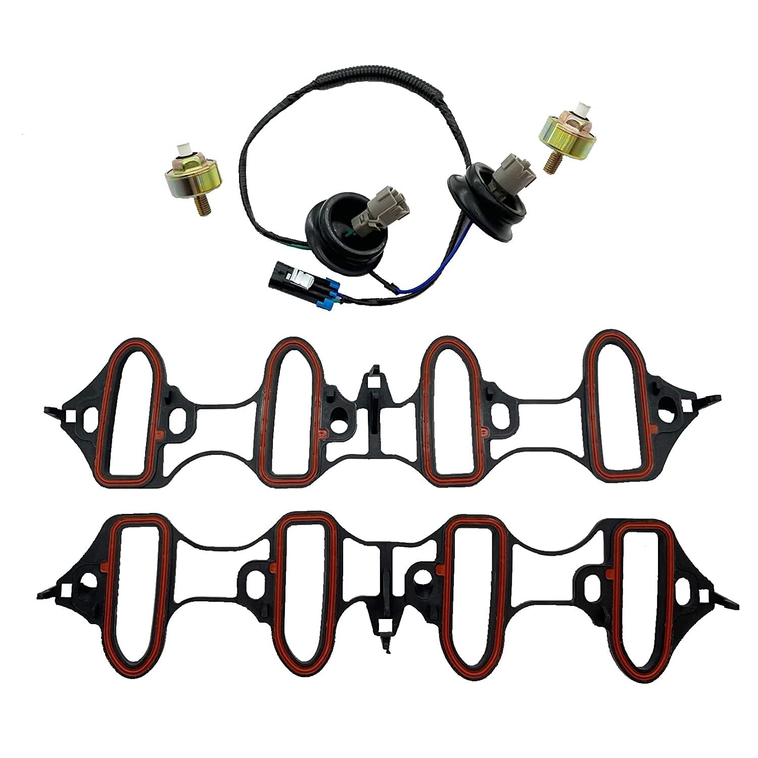 Knock Sensor Harness Intake Manifold Gasket Kit Set MS92211 for Silverado for Sierra