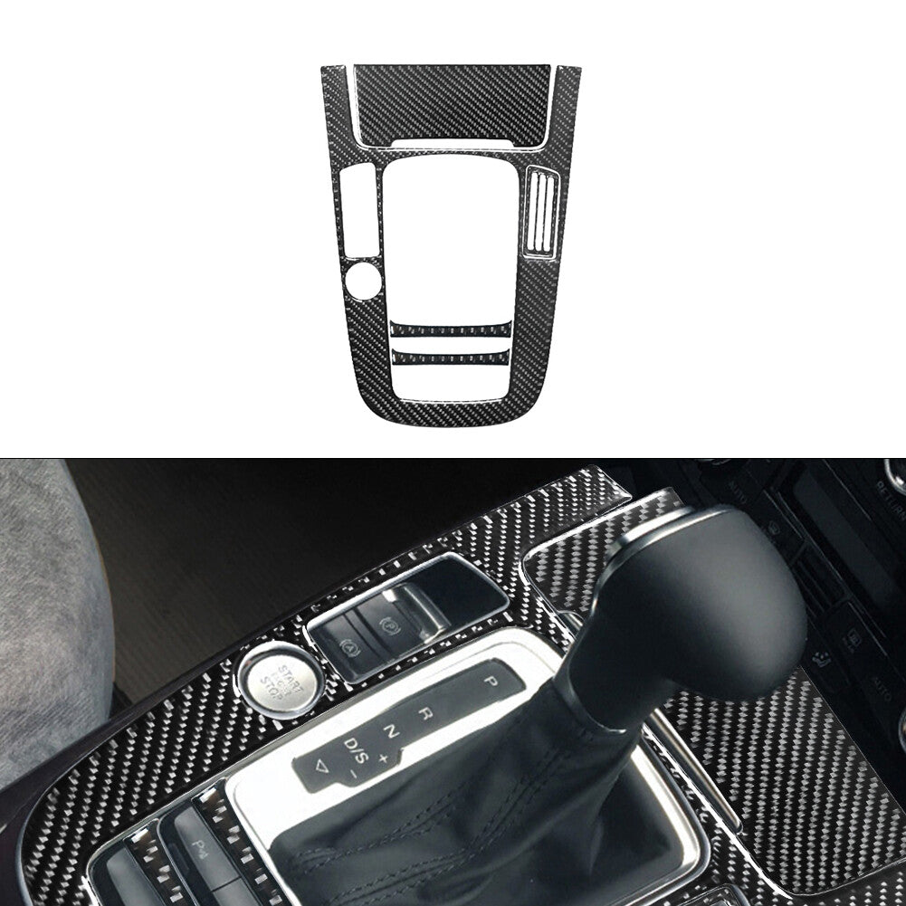 Carbon Fiber Central Console Panel Cover Trim For Lancer 2008-2015 v