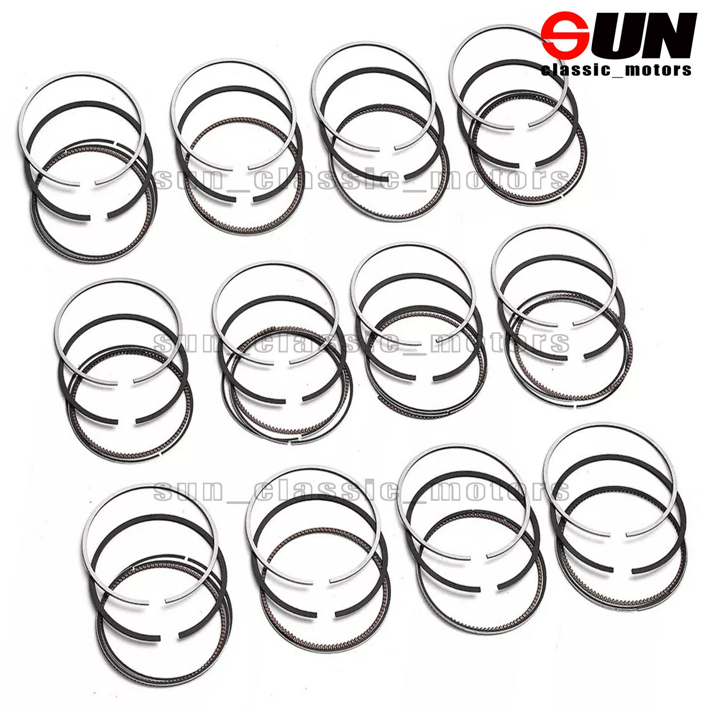 STD 12x Piston Rings Set for Bentley Flying Spur GT BWR CKH 6.0T W12