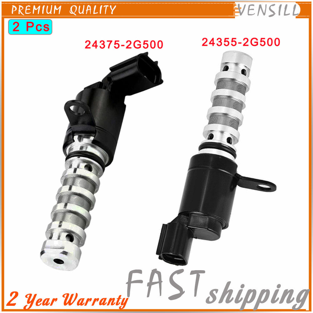 2 Pcs Timing Solenoid Variable Valve VVT for Hyundai Sonata for Tucson SantaFe 09-19
