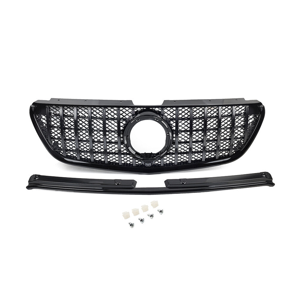GTR Style Front Bumper Radiator Hood Grille for Benz W447 Metris Vito 2016+