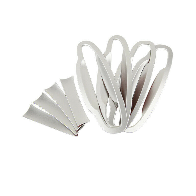 for Porsche for Cayenne 2019-2023 Matte Silver Outside Door Bowl Cup Cover Trims