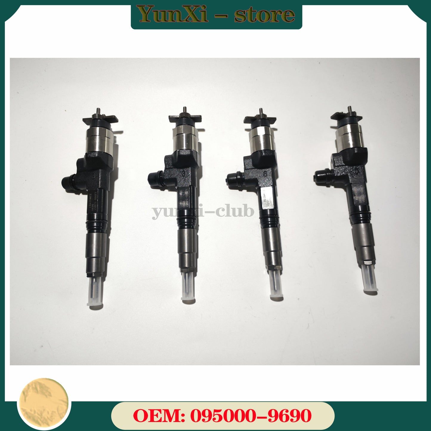 4pcs New Diesel Fuel Injector For KUBOTA V3800 V3800T 095000-9690 1J500-53051