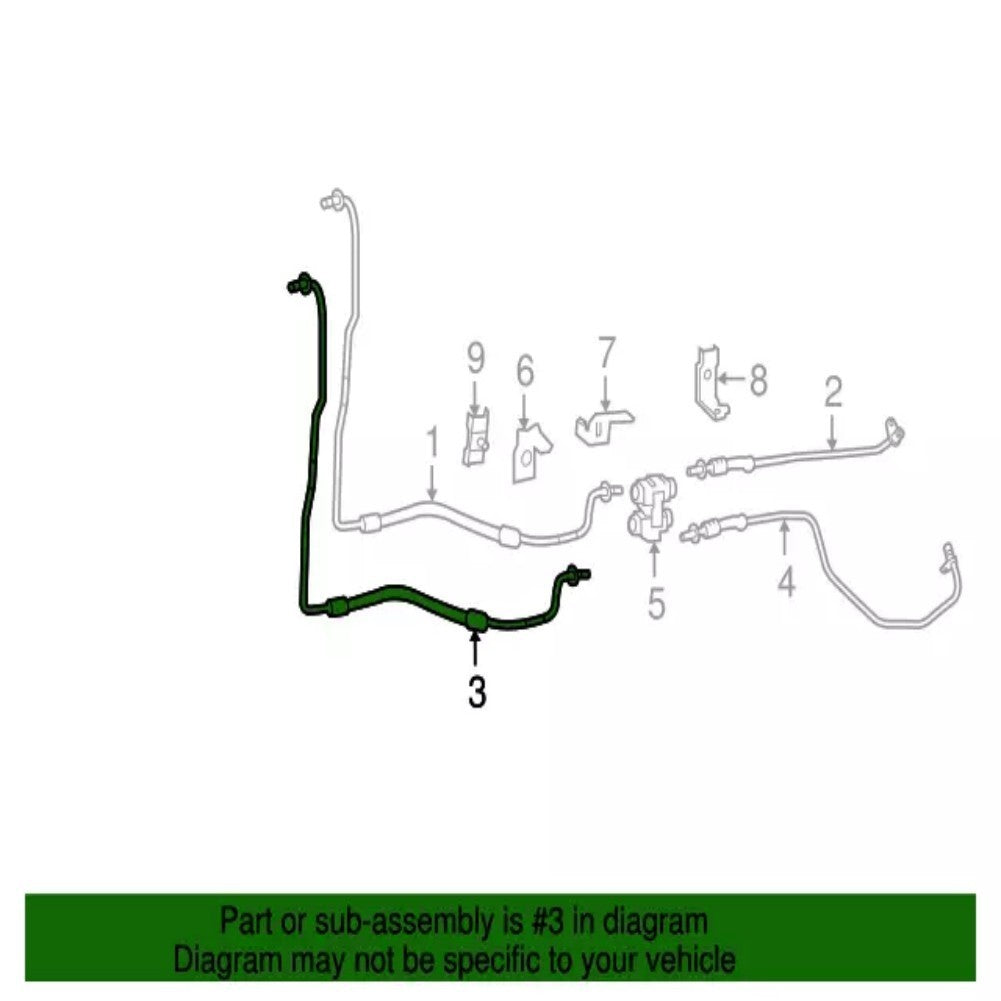 Transmission Oil Cooler Hose Line for Mercedes GLE 3.0L 16-19