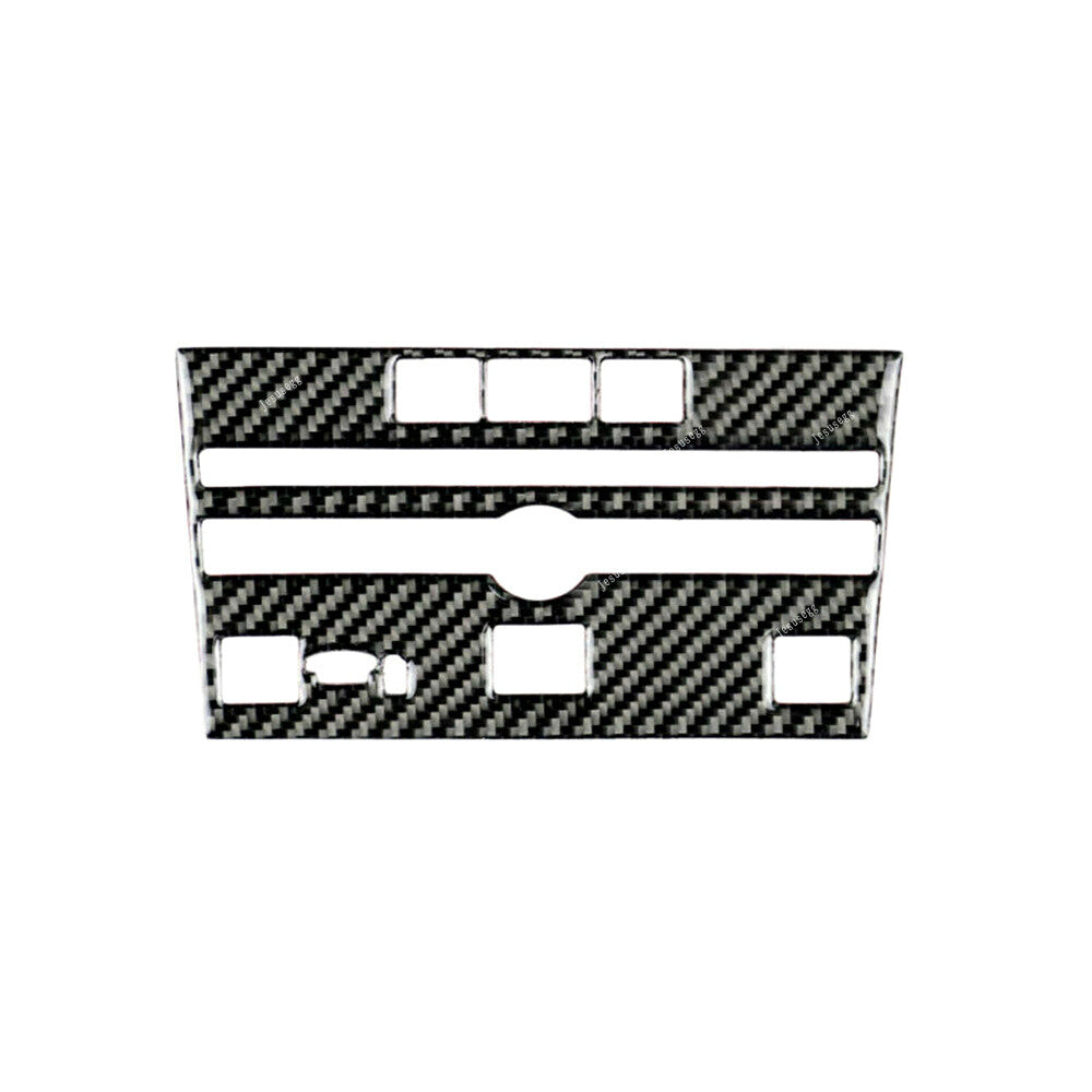 Fit For 2014-19 for Infiniti Q50 Q60 Carbon Fiber Center Control CD Panel Cover Trim