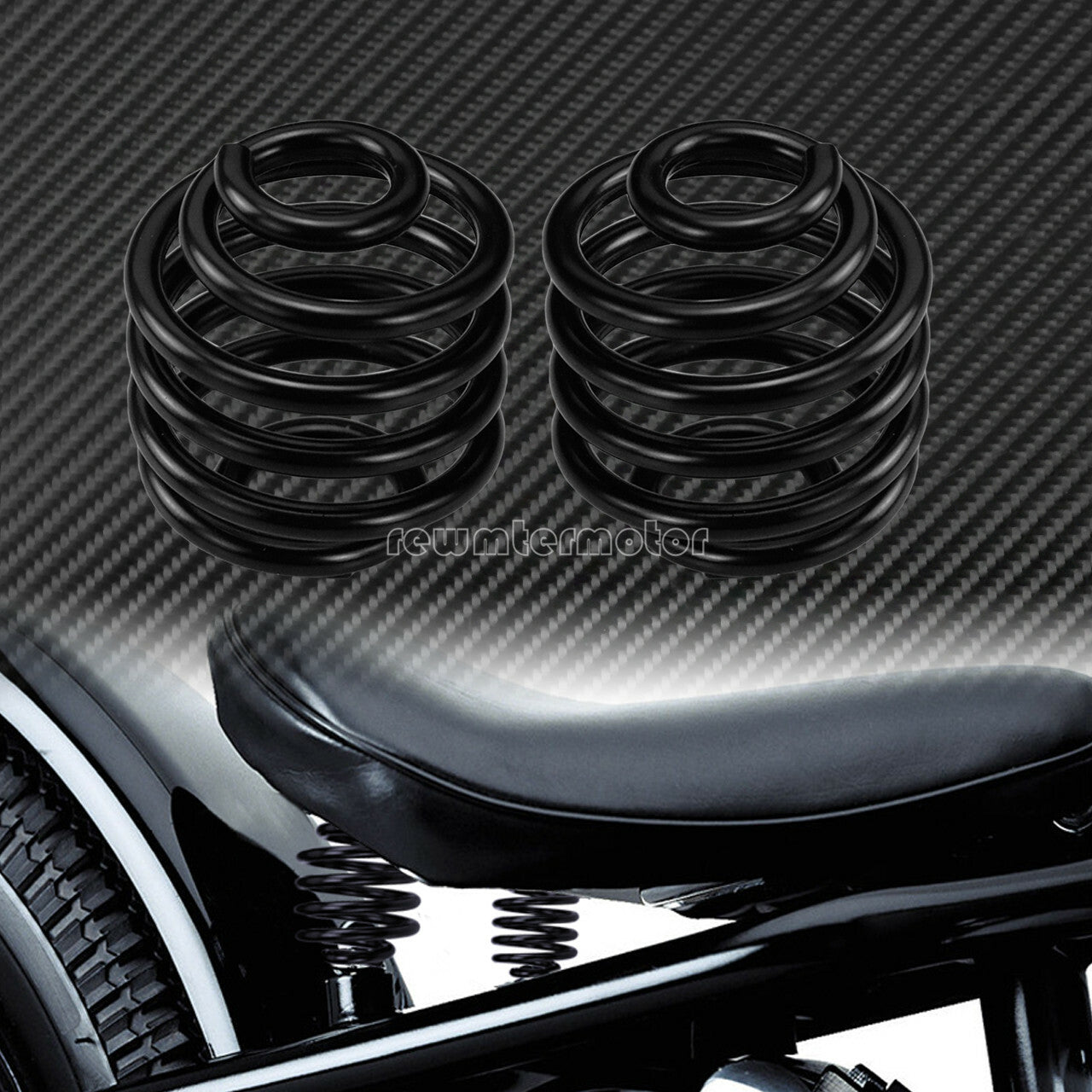 Black Motorcycle 2 Solo for Seat Spring Bracket Mount Fit for Harley Custom Bobber