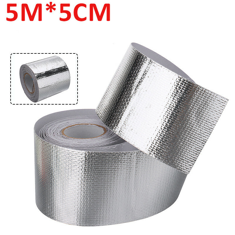 Car Silver 2'' Reflective High Temperature Roll Adhesive Heat Shield Wrap Tape