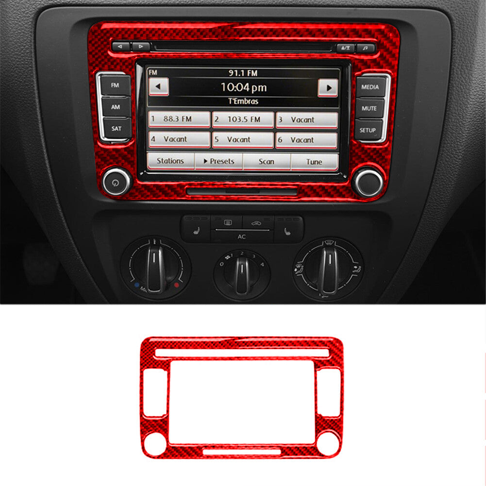 2X Carbon Fiber Dashboard Air Vent Cover for Subaru Legacy Outback 2010-2014 v