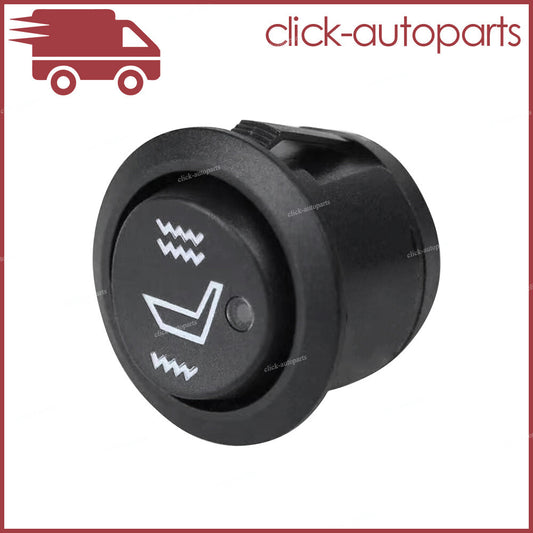For Universal Carbon Fiber Heated for Seat Heater Kit Car Cushion Round Switch 12V Q