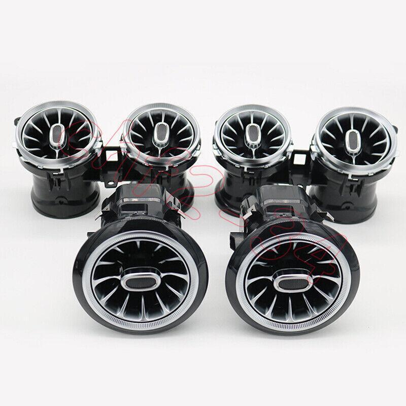 Front Rear 64 Colors Air Vent LED Ambient Light for Seat Back Lamp Set For E W213