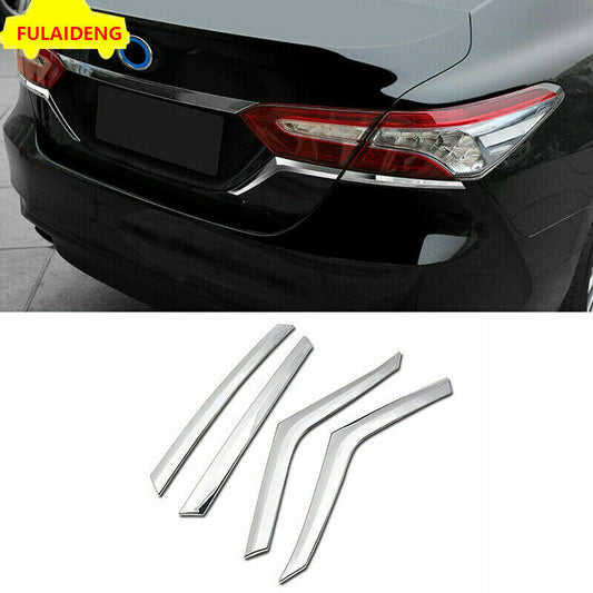 for Toyota for Camry 2018-2023 Chrome Rear Tail Light Lamp Lower Eyelids Cover Trim